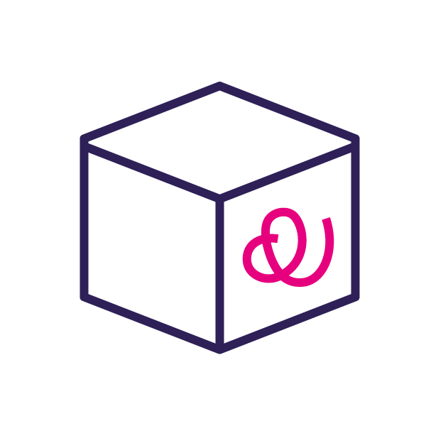 pictogram of a box with a signature)