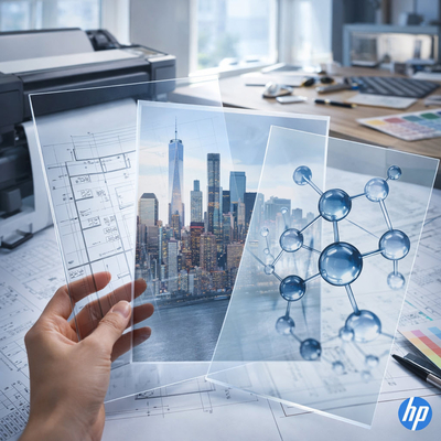 HP Clear Film - Film polyester transparent