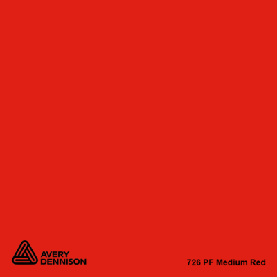 Avery 700 brillant 726 medium red Air free permanent 1230 mm x 50 m(726EA/1.23)