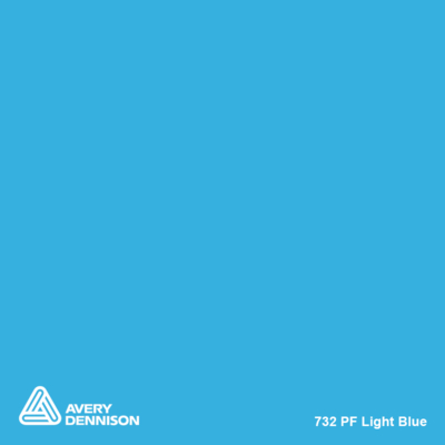 Avery, 700, brillant, PF, PVC, 732 light blue