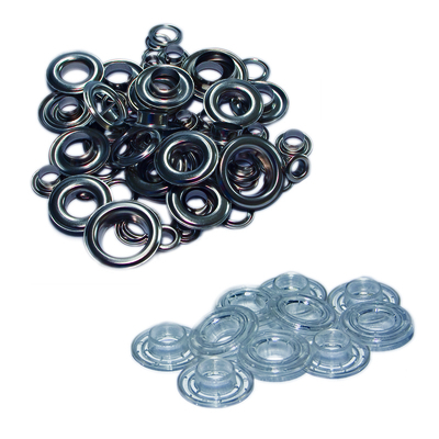 Oeillets chrome 6.35mm males et femelles en lot de 500