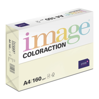 Papier Image Coloraction atoll/ivoire 160g/m² A4 Carton de 5 paquets