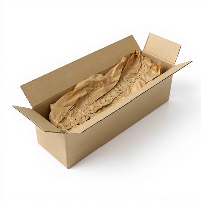 photo caisse longue avec papier kraft