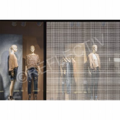 Film Blanc Motif effet tissu lin PET