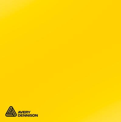 Avery, 500, gloss, EG, PVC, 504 primrose yellow, 0.080mm, 615mm x 50.00m, Core diameter: 76mm, permanent adhesive, pallet of 1 reel, 504EG/0.615