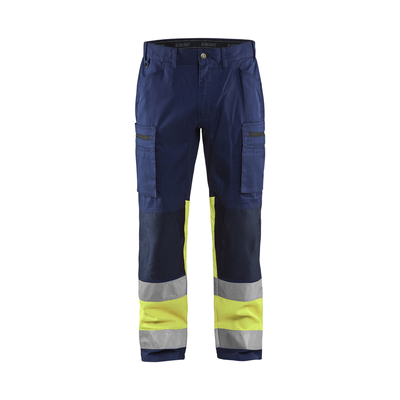 BLAKLADER Pantalon artisan haute-visibilité +stretch