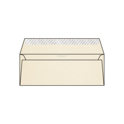 Enveloppe DL Conqueror Laid Cream 120g/m² patte droite Boîte de 500 pièces