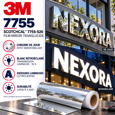 3M 7755 Mirror Film - Film métallisé coulé