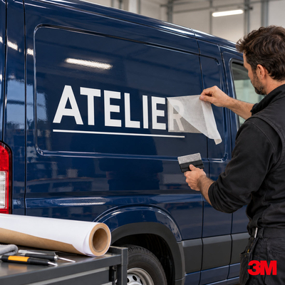 Film coulé opaque 3M Scotchcal 100 pour marquage de véhicule et camionnette