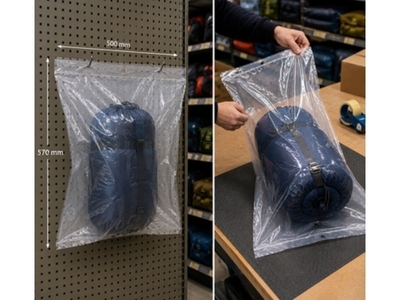 Sachet plastique liassé