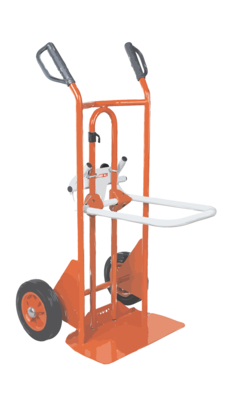 Diable porte-bacs FIMM, poignées à garde roues caoutchouc 250/70 kg