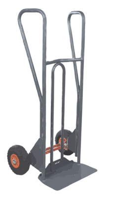 Diable DBA poignées fermées FIMM bavette fixe roues pneumatiques 350 kg