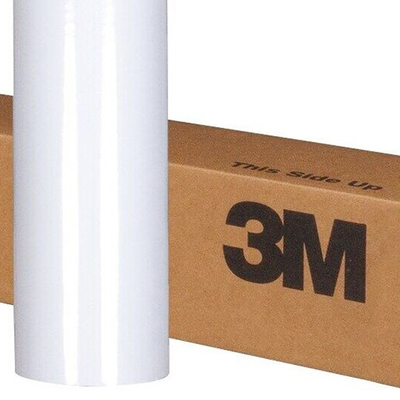3M Scotchcal, Electrocut 7125, cast brillant, PVC, 7125-10 wit, 50µm 1220mm x 45.00m diamètre mandrin: 76mm adhésif permanent, Boîte de 1 rouleau 7125-10/1.22