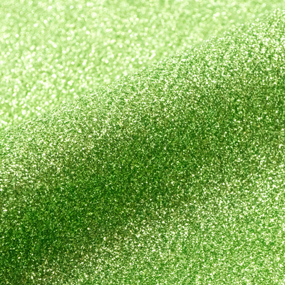 film flex thermocollant pailleté en PU Siser Glitter G0078 LIGHT GREEN
