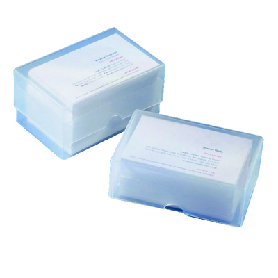 Boîte de cartes de visite Transparent Polypropylène 97 mm x 62 mm x36 mm