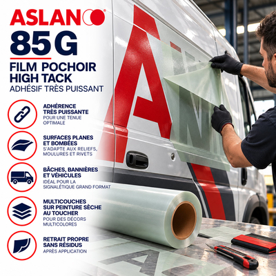 Aslan 85G - Film Pochoir avec Adhésif Très Puissant