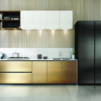 Revêtements effet métallique, aluminium, inox Coala Interior Metallic