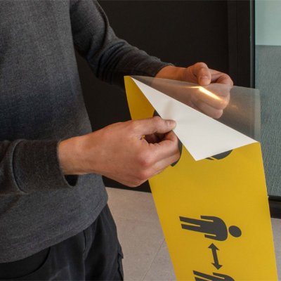 Film Polypropylène électrostatique Coala Magic Cling UV blanc brillant 1372 mm x 45 m