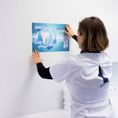 Film Polypropylène électrostatique Coala Magic Cling UV blanc brillant 1372 mm x 45 m