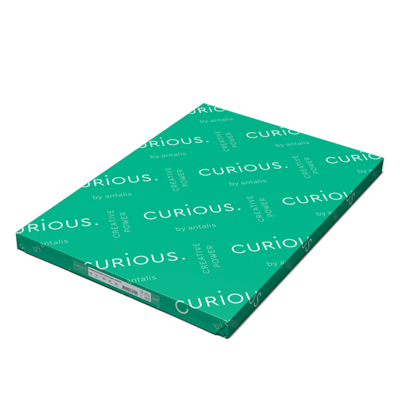 Rame de papier de creation - Curious Skin - Papier satine - effet tactile- plusieurs coloris-Enveloppes assorties - Antalis