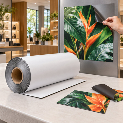 Films Magnétique PVC blanc 600 µm 1010 mm x 20 m