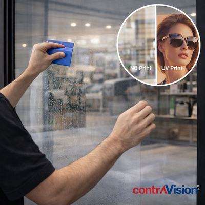 Contravision Ultra Clear - Film perforé one way vision pour vitrage