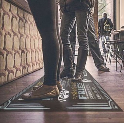 Aslan DFP 33 Film Floor Graphics blanc directement imprimable, classe antidérapante R9