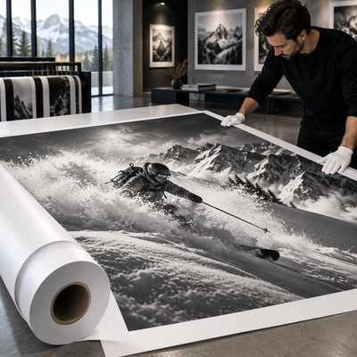 Support premium Diatrace Photo Artistic pour photographie d'art noir et blanc