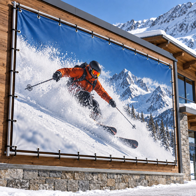 Bâche promotionnelle Diatrace Outdoor Banner W résistante au froid et à la neige
