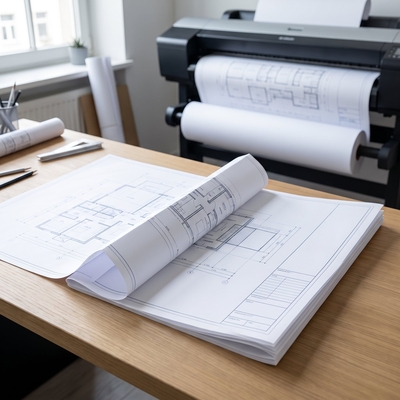 Papier Diatrace Plio pour tirage de plans d’architecture