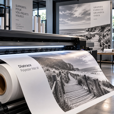 Support d’impression Diatrace Polyester Mat W sur traceur grand format