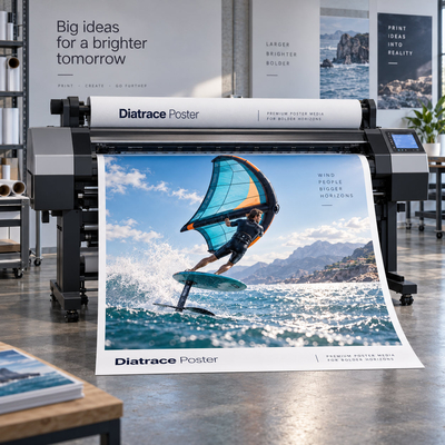 Affichage mural réalisé avec Diatrace Poster en environnement retail