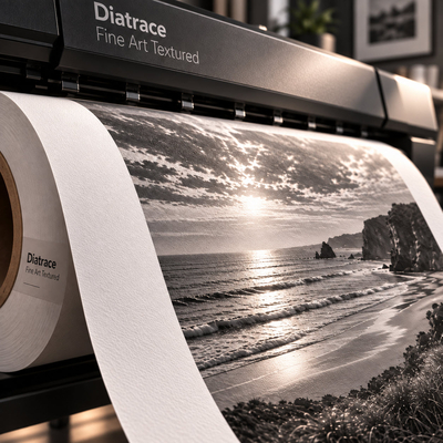 Diatrace Fine Art Textured, papier d'art 100% coton pour tirage d'exposition