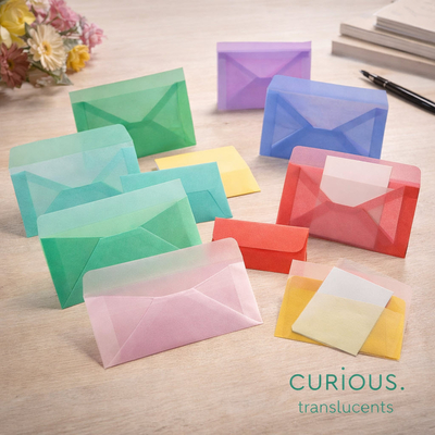 Curious Translucents Color Envelopes