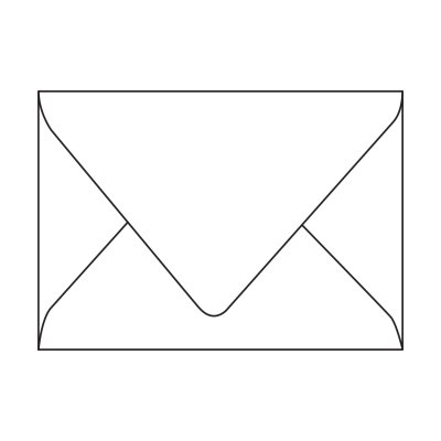 Enveloppe 164 mm x 210 mm Arches Billet de Mariage Blanc 115 g/m² Boîte de 100