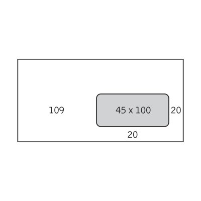 Enveloppe C5/C6 Blanche 80 g/m Mise sous pli avec fenêtre 45x100 mm - Antalis Premium