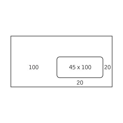 Enveloppe DL Conqueror Laid Oyster 120 g/m² Boîte de 500 pièces