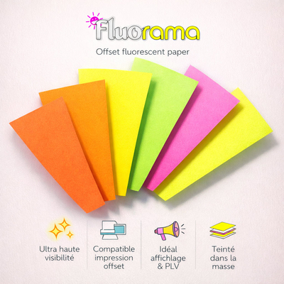 affiches fluorescentes de la gamme Fluorama