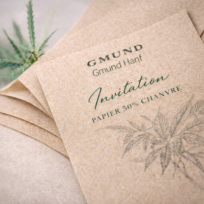 Papier 50% chanvre Gmund Hanf