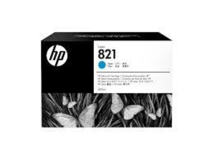 Cartouche d'encre HP 821, encre, Latex, cyan, 400 ml GOY86A