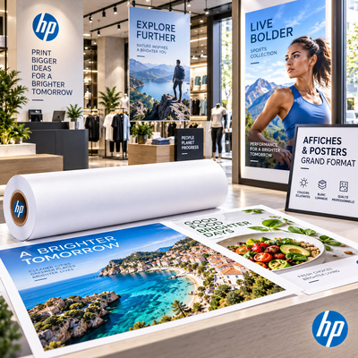 HP Bright White Paper - Papier couché Extra-Blanc HP PageWide XL