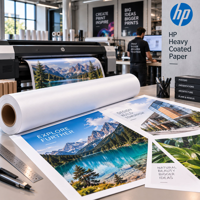 Rouleau HP Heavy Coated Paper pour impression de rendus d'architecture et présentations graphiques