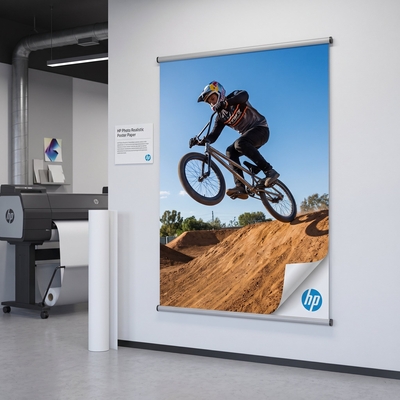 Papier poster HP Photo Realistic Poster Paper pour encres dye et pigmentaires