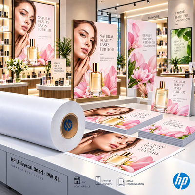 HP Universal Bond PW XL pour impression haute production de plans d'architecture et rendus graphiques