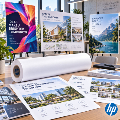 Papier vélin HP Universal Bond Paper avec technologie ColorPRO pour applications AEC et CAO