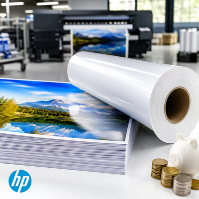 HP Universal ID Gloss Photo Paper - Papier Photo grand Format économique