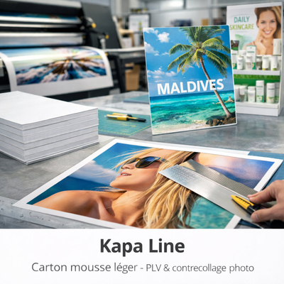 Plaque carton mousse blanc Kapa Line