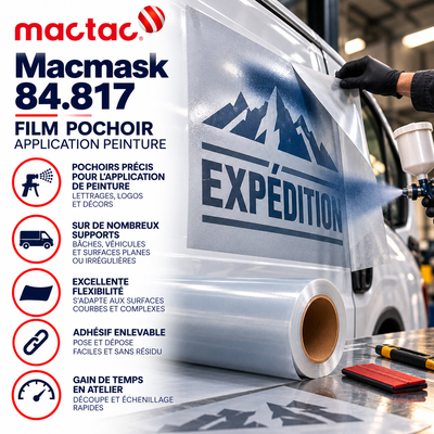 Macmask 84.817 - Film Pochoir pour application de peinture