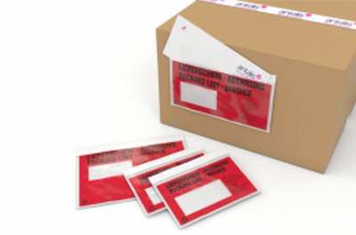 Pochette Porte-Document- Pochette d'identifcation pour colis- Pochette adhesive d'expedition - Antalis