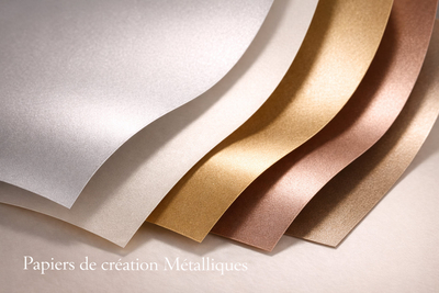 Papiers de création aspect Métallique Antalis